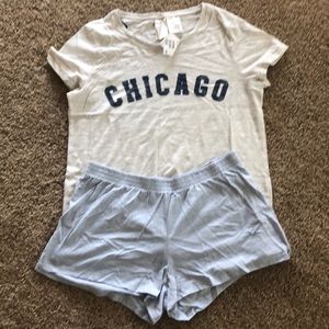 Pajama , Chicago printed , nightwear , new .